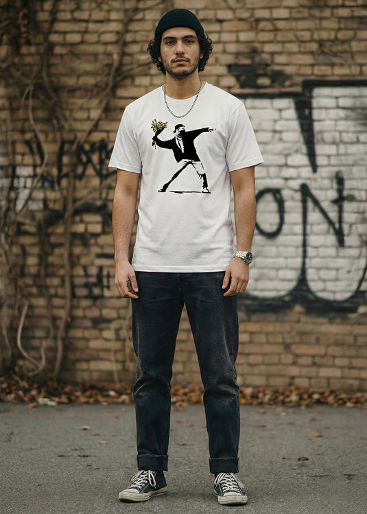 T-shirt - Flower Thrower Weiß