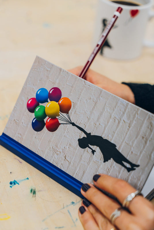 Notizbuch groß - Floating Girl