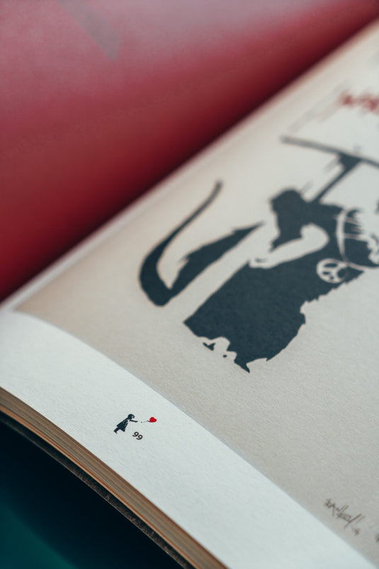 Banksy Ausstellungsbuch auf Spanisch