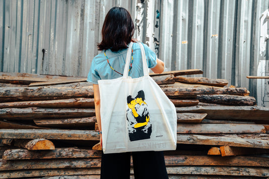 Jutebeutel groß - Kissing Copper