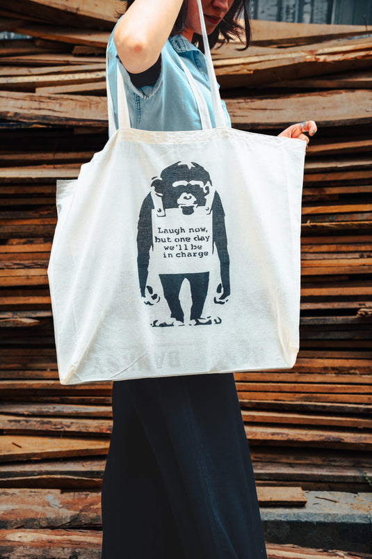 Jutebeutel groß - Laugh Now