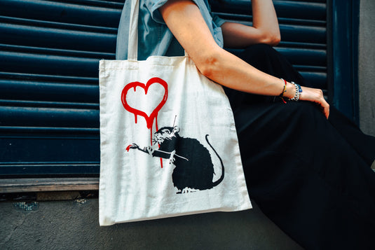 Jutebeutel klein - Love Rat
