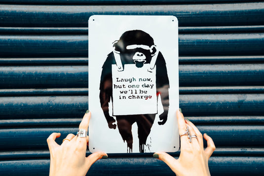 Metall Platte - Laugh now