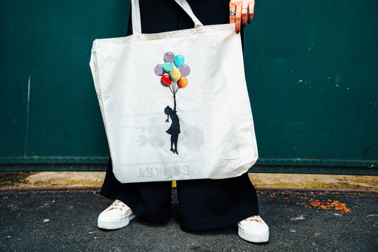 Jutebeutel groß - Floating Girl