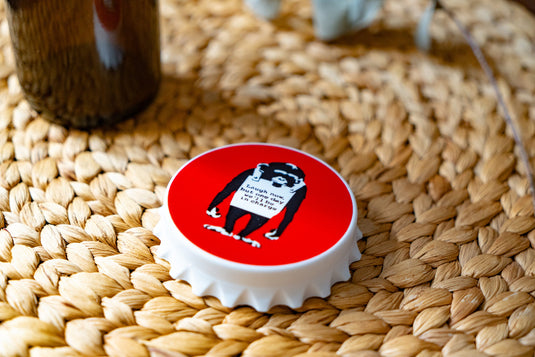 Magnet Flaschenöffner - Laugh Now (Rot)