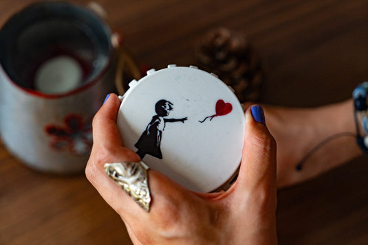 Magnet Flaschenöffner - Girl with Balloon