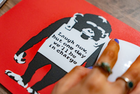 Mauspad - Laugh Now (Rot)