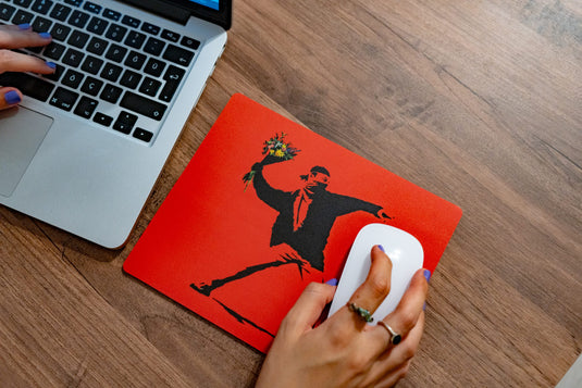 Mauspad - Flower Thrower (Rot)