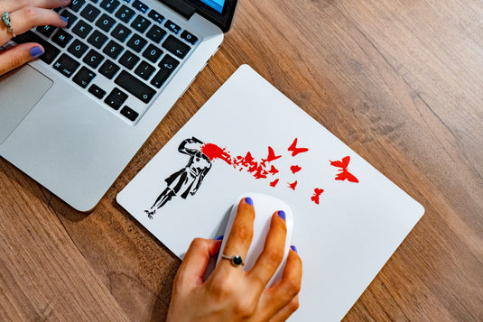 Mauspad - Butterfly Girl