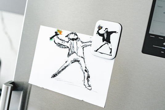 Kühlschrankmagnet - Flower Thrower