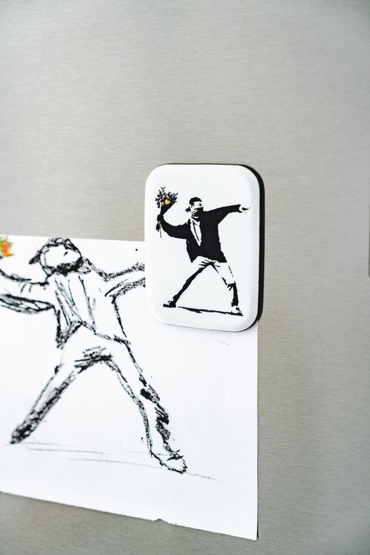 Kühlschrankmagnet - Flower Thrower