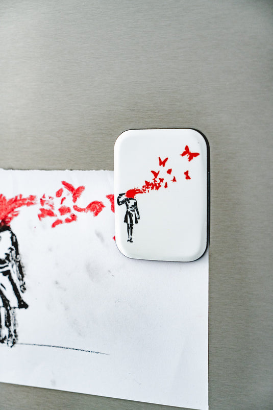 Kühlschrankmagnet - Butterfly Girl