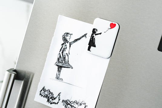 Kühlschrankmagnet - Girl with Balloon