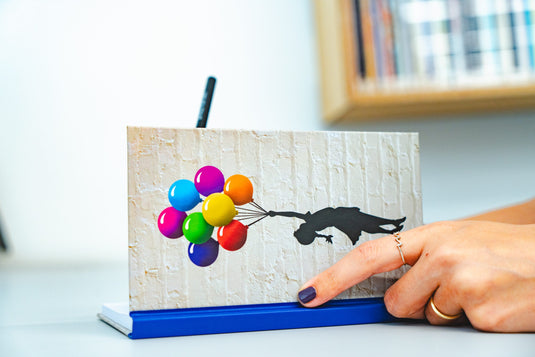 Notizbuch klein - Floating Girl