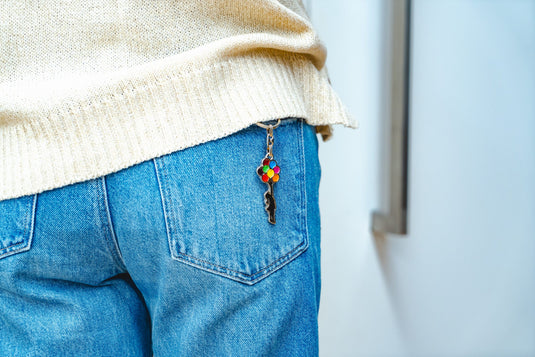 Metall Schlüsselanhänger - Floating Girl