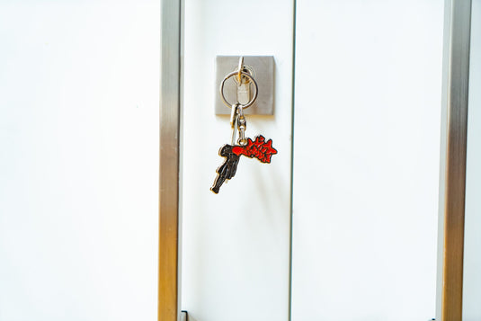 Metall Schlüsselanhänger - Butterfly Girl