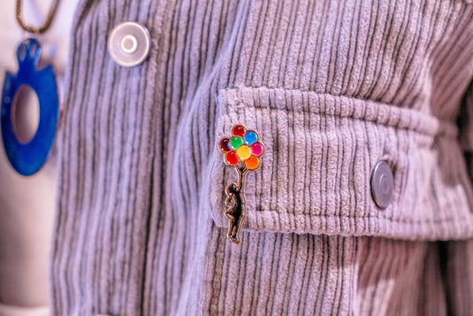 Brosche 4er Set - Floating Girl