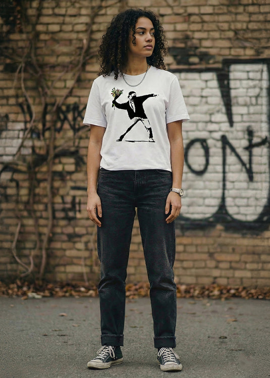T-shirt - Flower Thrower Weiß