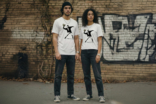 T-shirt - Flower Thrower Weiß