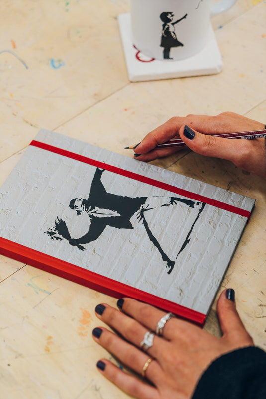 Notizbuch groß - Flower Thrower