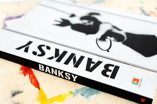 Banksy Ausstellungsbuch auf Portugiesisch