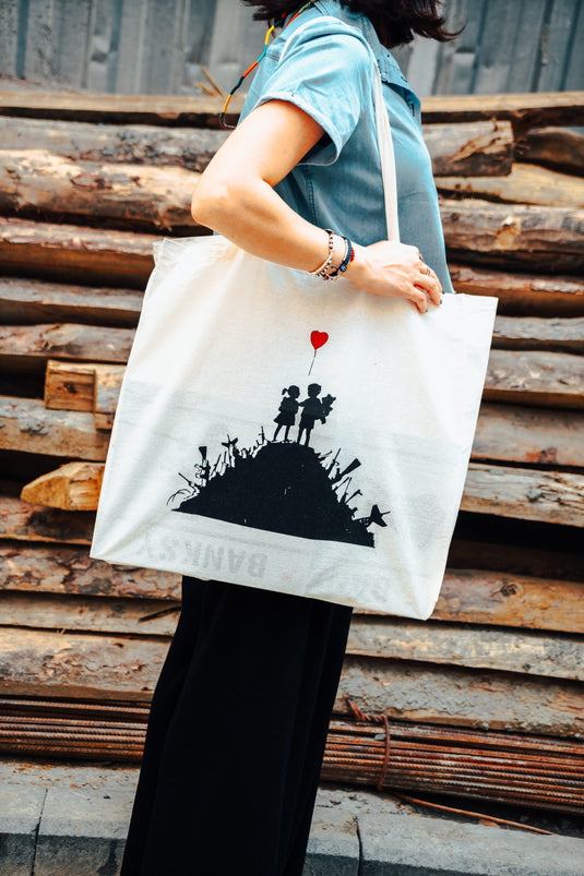 Jutebeutel groß - Kids On Guns