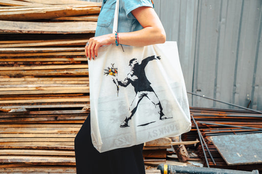 Jutebeutel groß - Flower Thrower