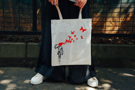 Jutebeutel klein - Butterfly Girl