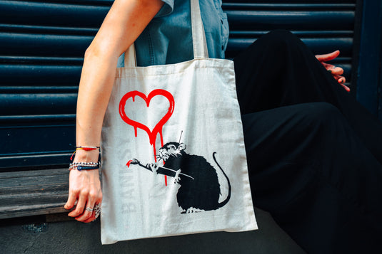 Jutebeutel klein - Love Rat