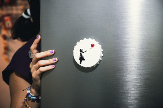 Magnet Flaschenöffner - Girl with Balloon