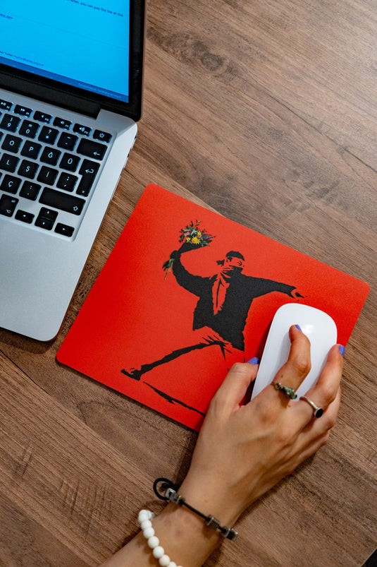 Mauspad - Flower Thrower (Rot)