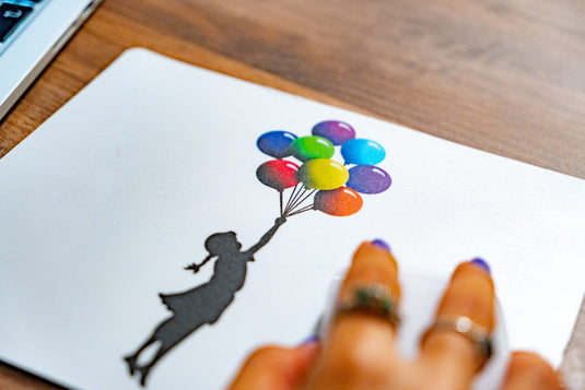 Mauspad - Floating Girl