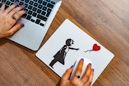 Mauspad - Girl with Balloon