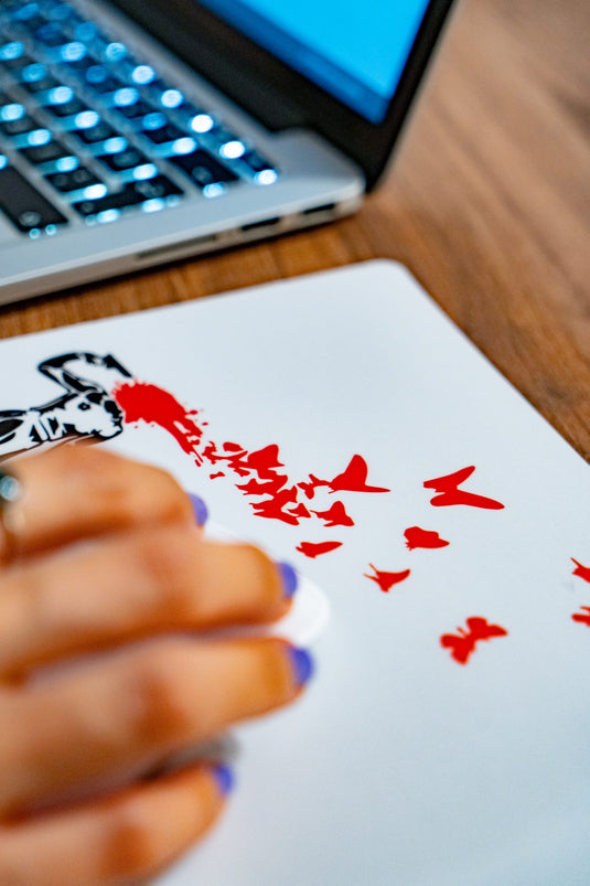 Mauspad - Butterfly Girl