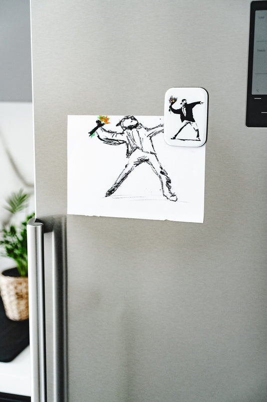 Kühlschrankmagnet - Flower Thrower