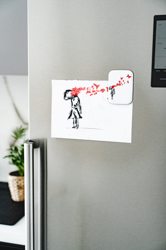 Kühlschrankmagnet - Butterfly Girl