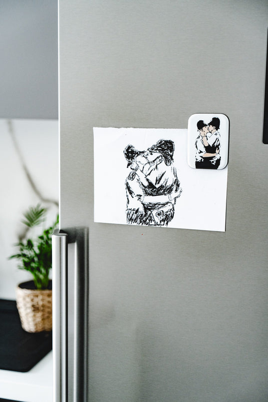 Kühlschrankmagnet - Kissing Copper