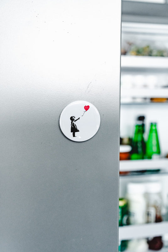 Metall Magnet Flaschenöffner - Girl with Balloon