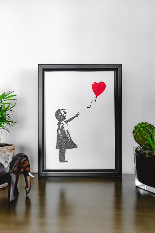 Leinwand - Girl with Balloon